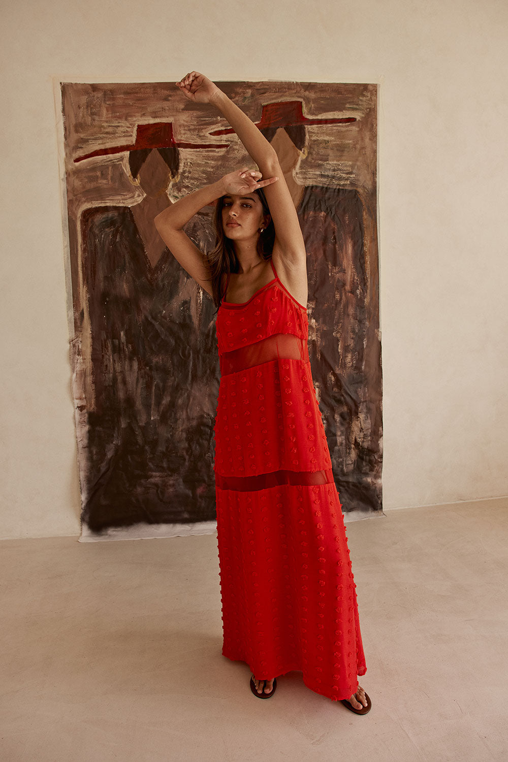 SAMPLE-Tassia Dress - Red