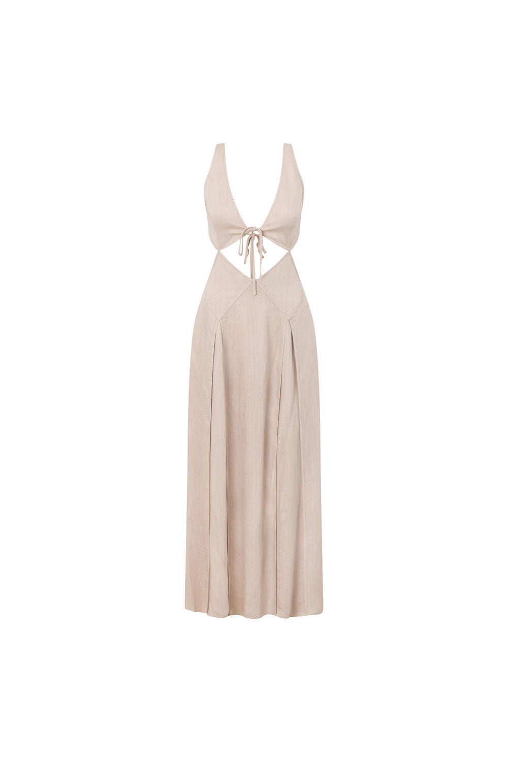 lliska Backless Cutout Maxi Dress - Stone XXS | by SABO lliska Backless Cutout Maxi Dress - Stone XXS | by SABO