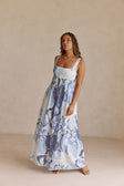 SAMPLE-Alista Dress - Bouquet Blu