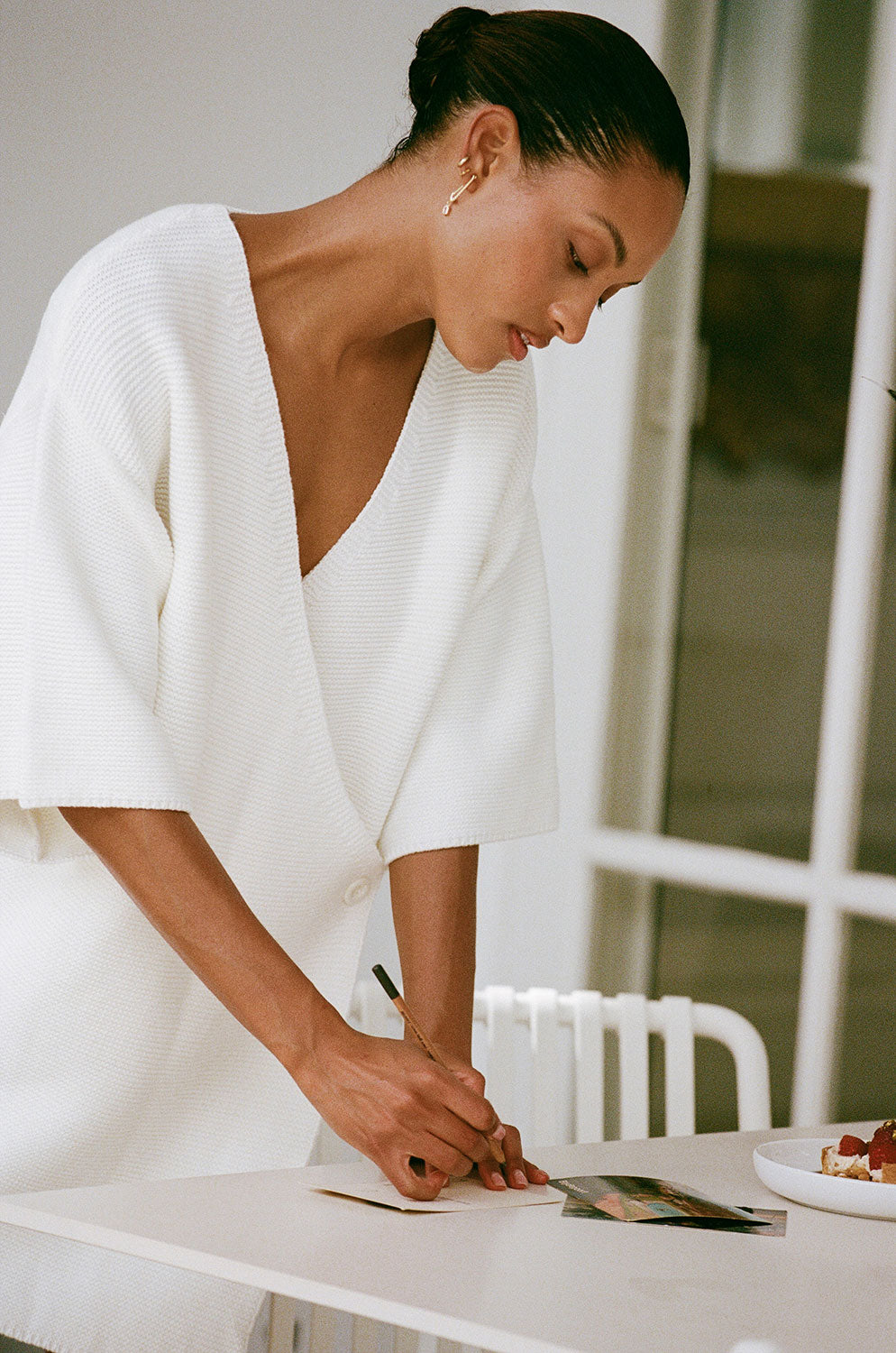 White Wrap Mini Jessie Wrap Dress M White Wrap Mini Jessie Wrap Dress M