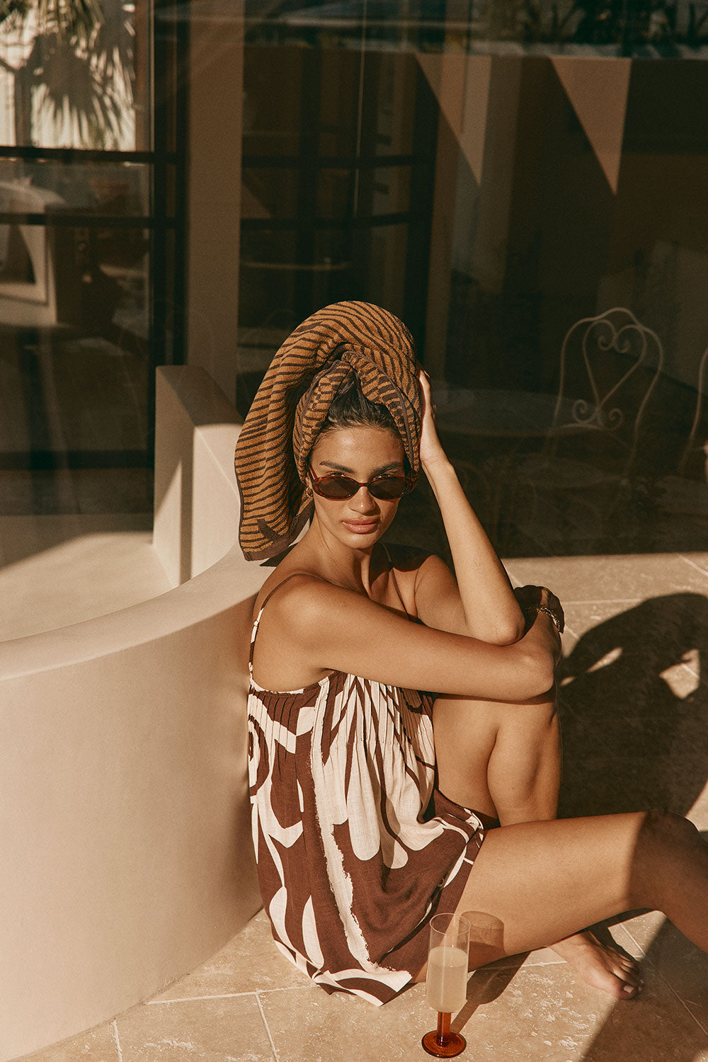 River Playsuit - Painted Tiles