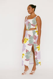 SAMPLE-Oralia Skirt - Royal Floral