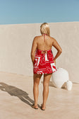 Tamsin Dress - Red Voyage