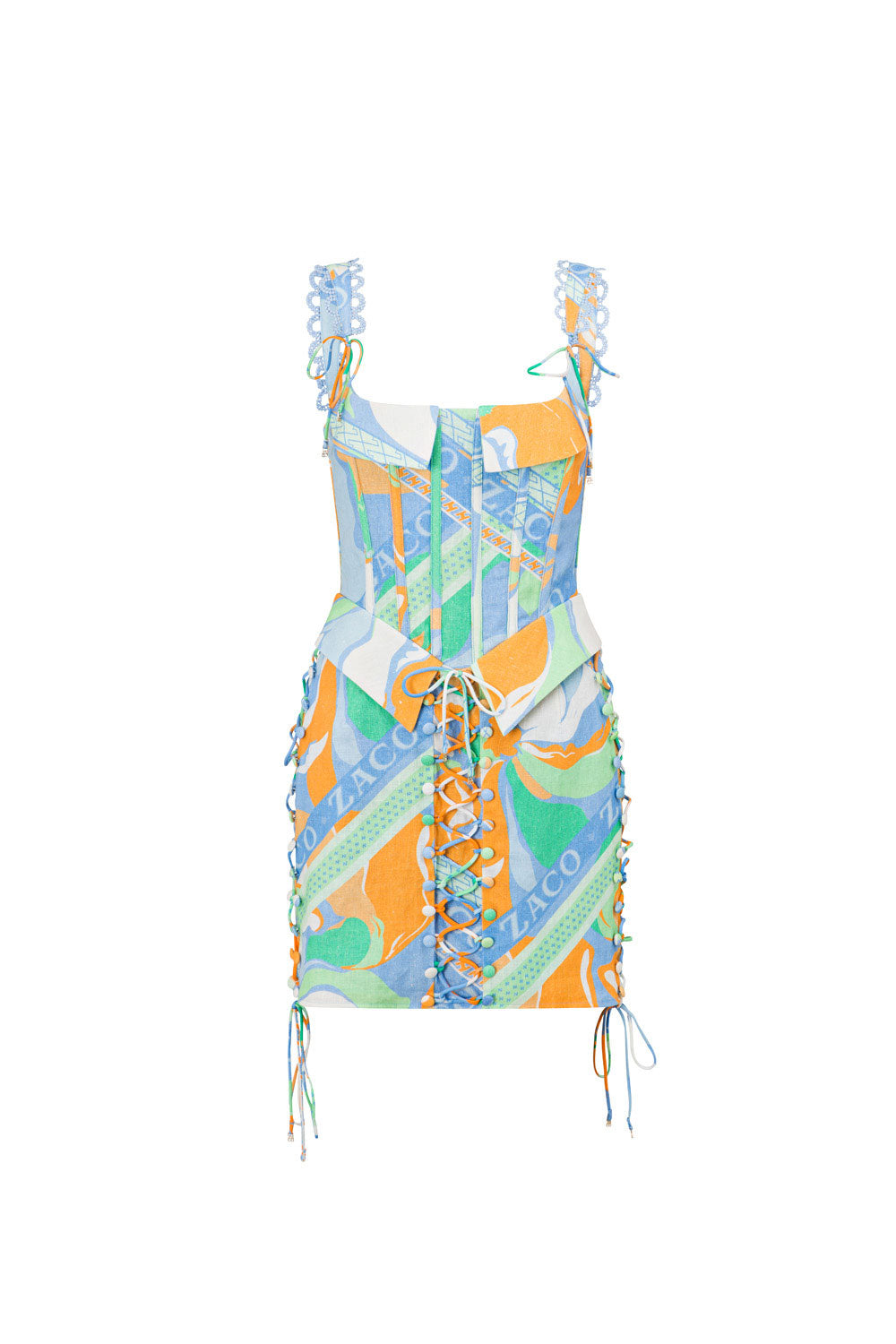 SAMPLE-Tyra Lace Up Dress - Calista Aliza