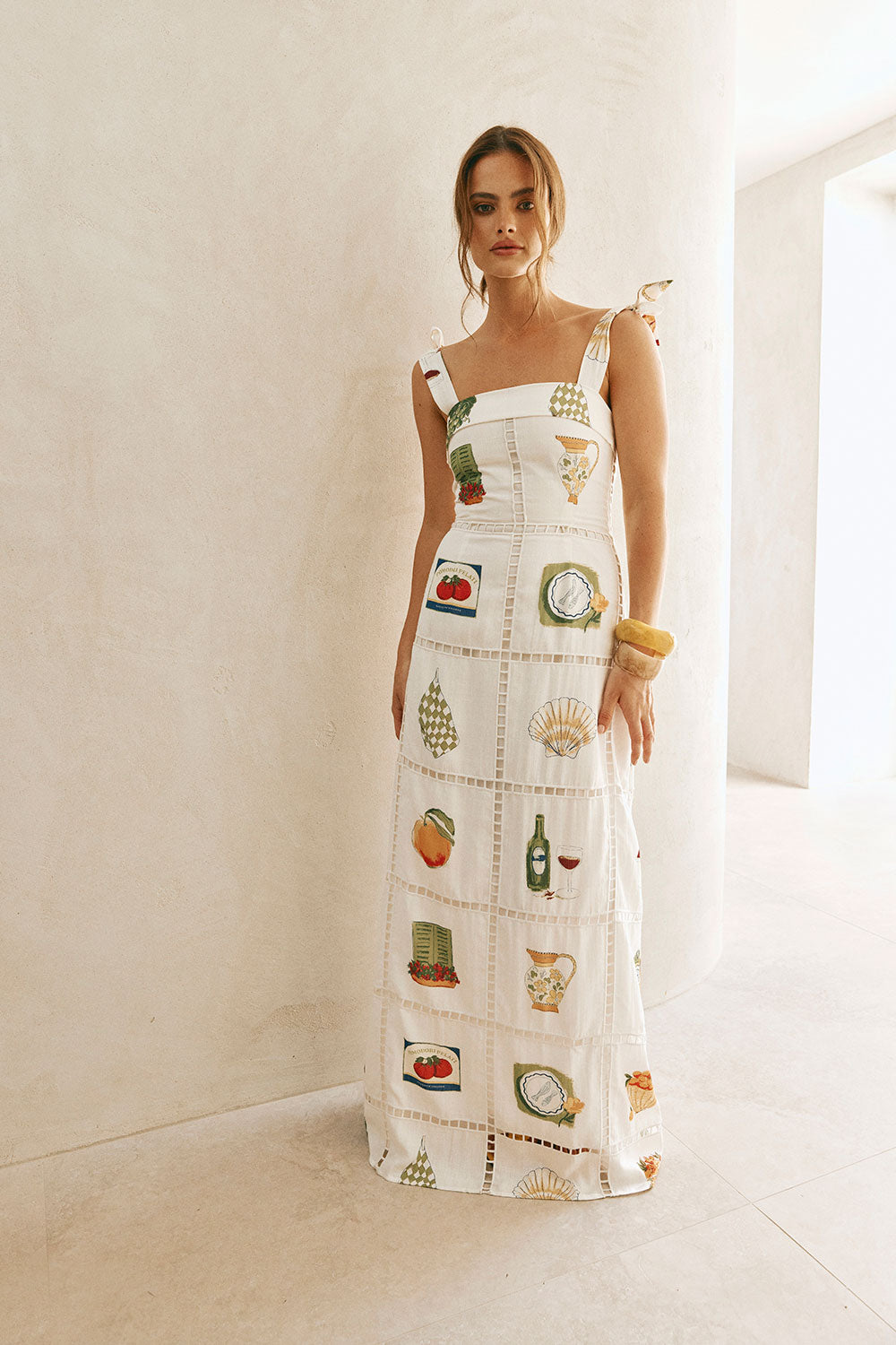 Novara Maxi Dress - White – SABO