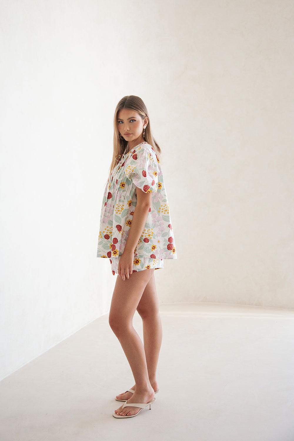 Leta Top - Royal Floral