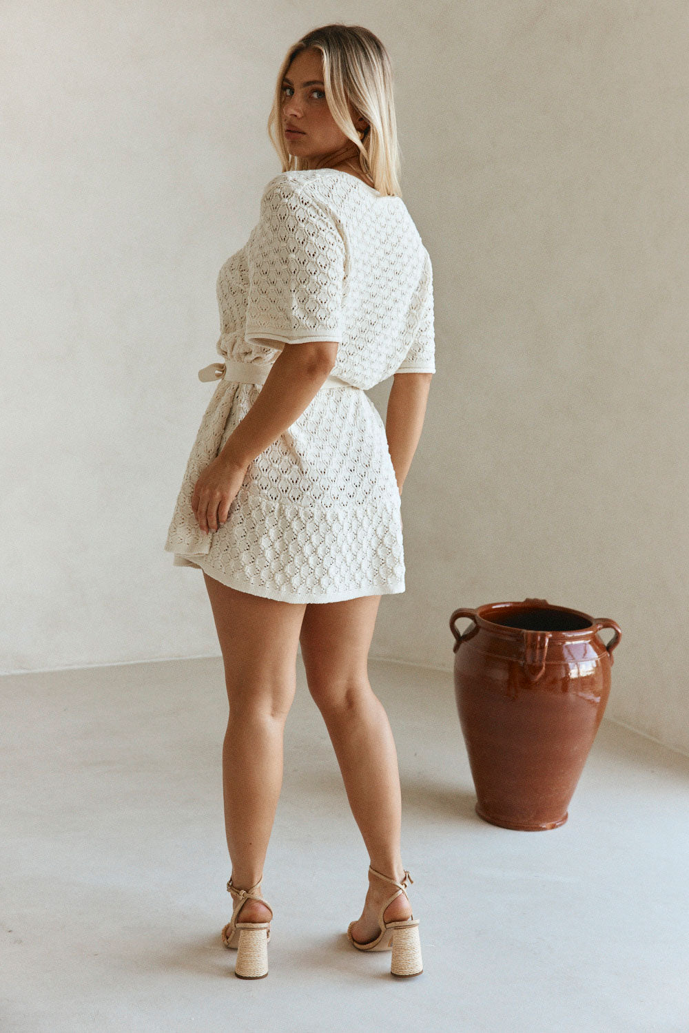 ワンピース andmary Demi knit mini dress Amazon.co.jp: アンドマリー