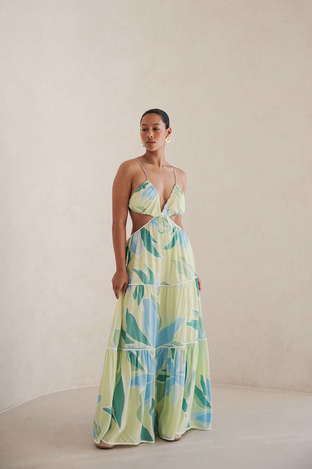 Backless Cutout Maxi Lotte Dress