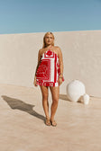 Tamsin Dress - Red Voyage