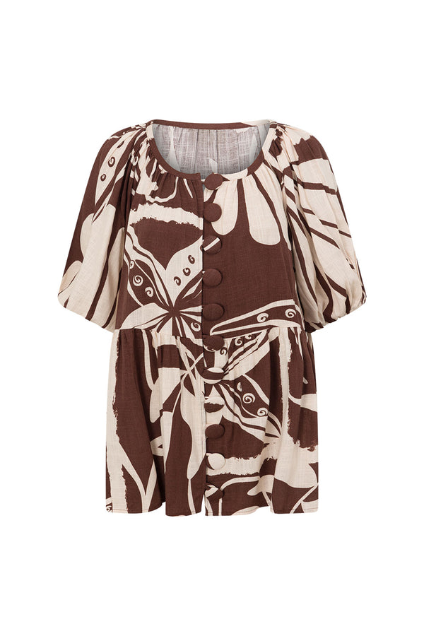 Scarlet Top - Painted Tiles