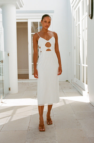 Carlota Cutout Mini Dress - White Xs | by Sabo