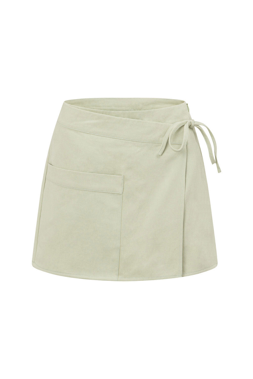 Mint Green Wrap Mini Loralei Skirt – SABO