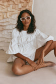 SAMPLE-Akel Shorts - White