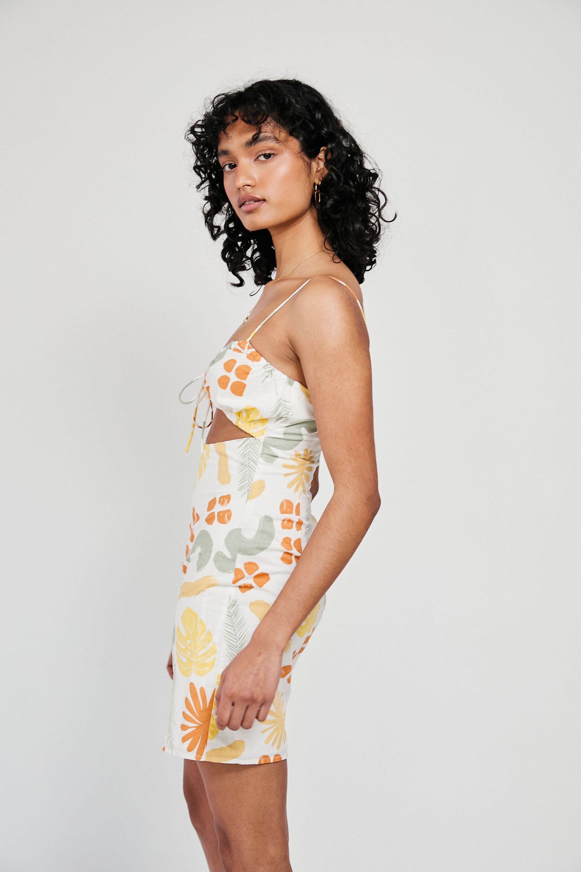 SAMPLE-Emelie Dress - Desert Leaf