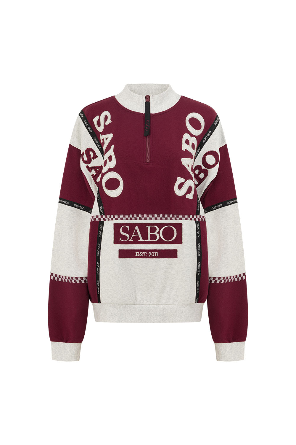 Maroon Oversized Vintage SABO QLD Sweater