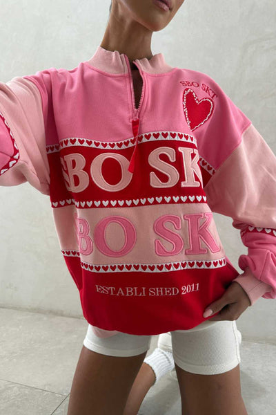 SAPEur サプール　sweat Ｔシャツ　ピンク　 Ｌサイズ Lovina Sweater - Terry – SABO