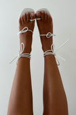 SAMPLE-Strappy Paz Heels - White