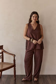SAMPLE-Dita Top - Chocolate