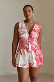 SAMPLE-Jade Playsuit  - Flora Sunset