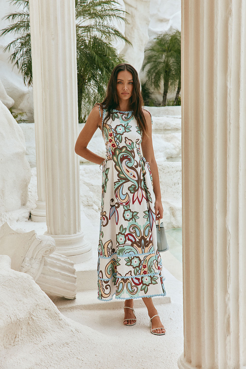 Blue Floral Paradesios Print S | by ZACO Blue Floral Paradesios Print S | by ZACO
