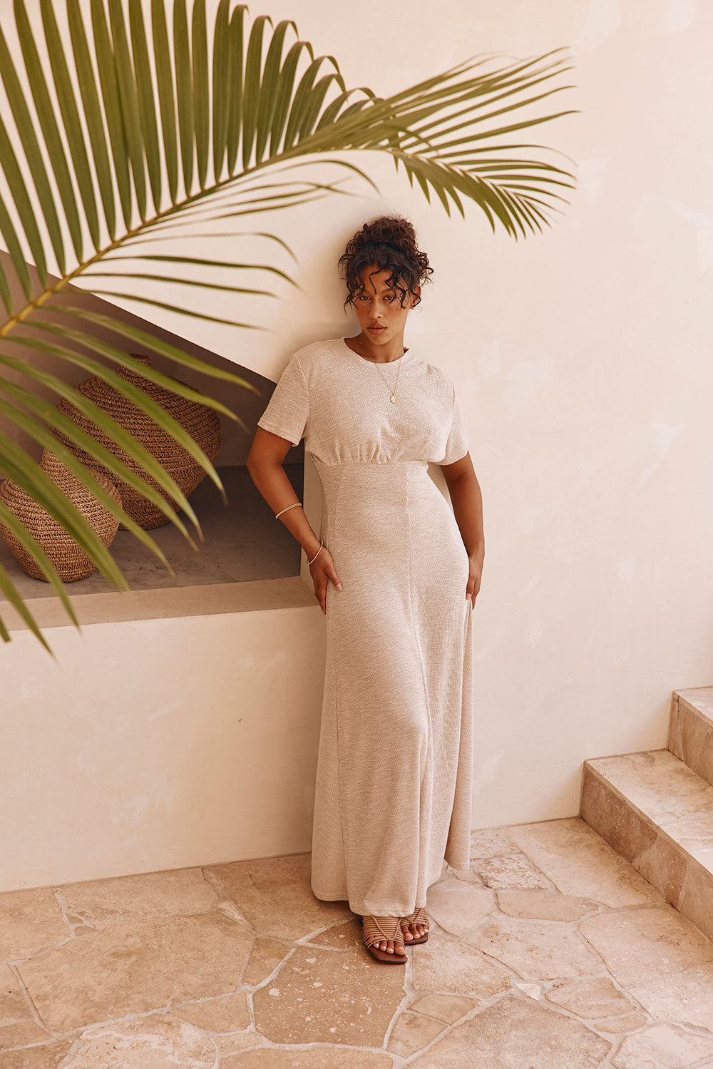 Gizelle Short Sleeve Maxi Dress