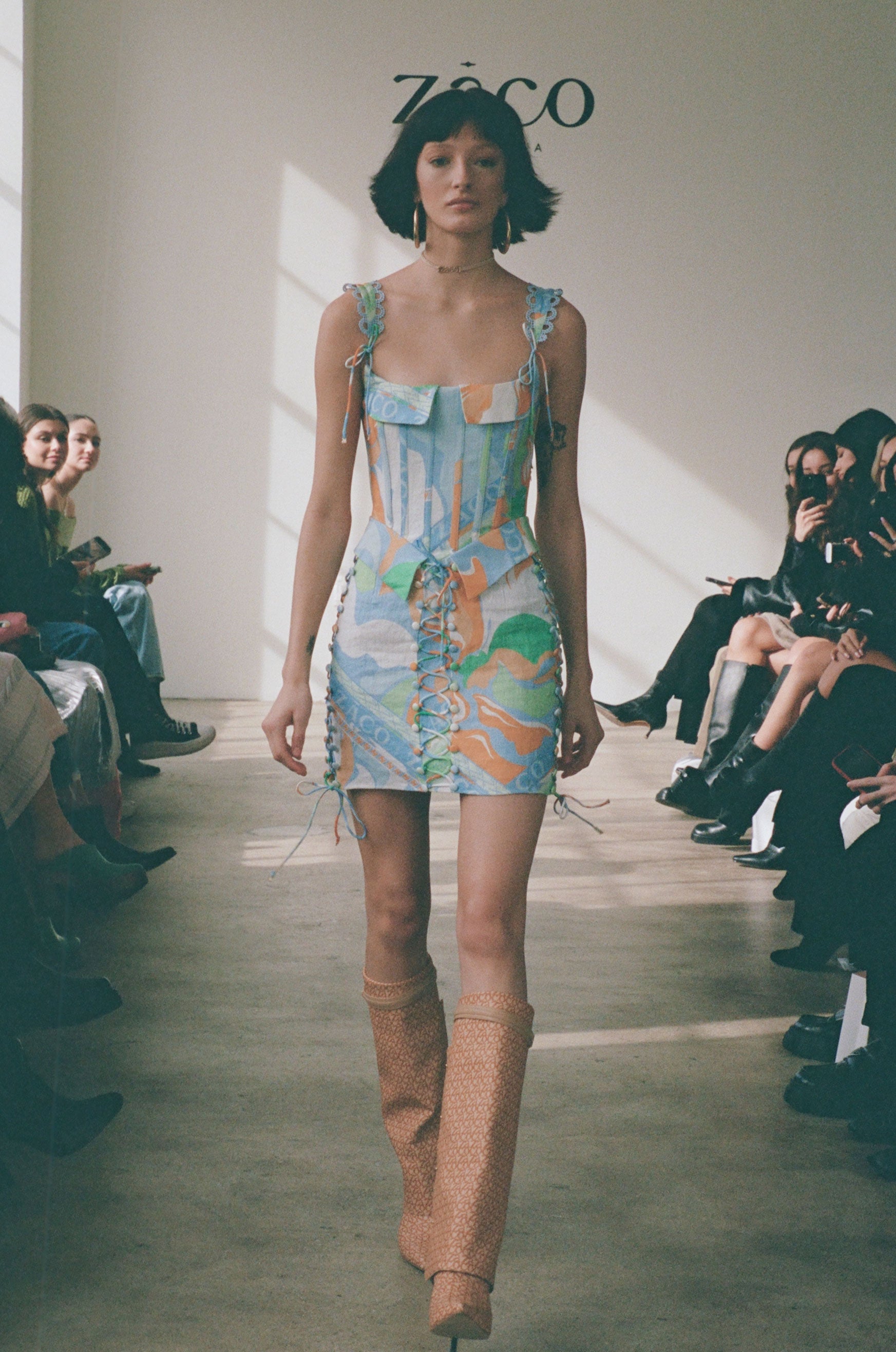 SAMPLE-Tyra Lace Up Dress - Calista Aliza