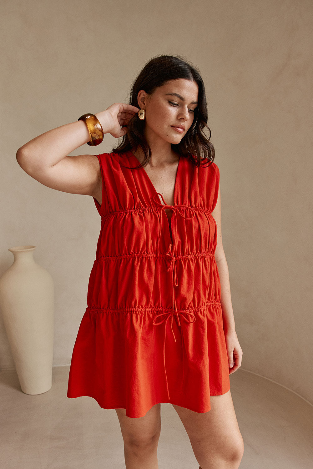 SAMPLE-Joslin Dress - Red