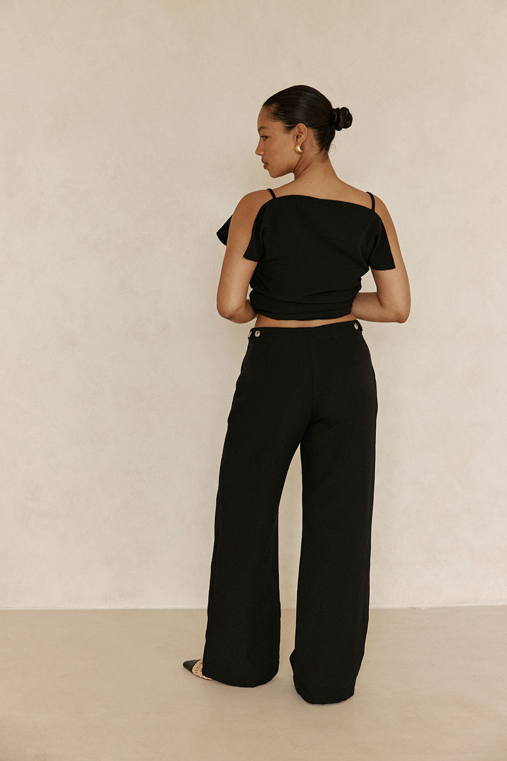 Naomi様⑥ Black Suiting Flared Naomi Pants – SABO