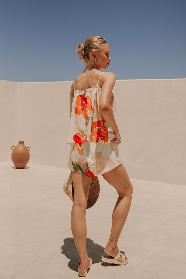 SAMPLE-Jetta Shorts - Petal Scarf