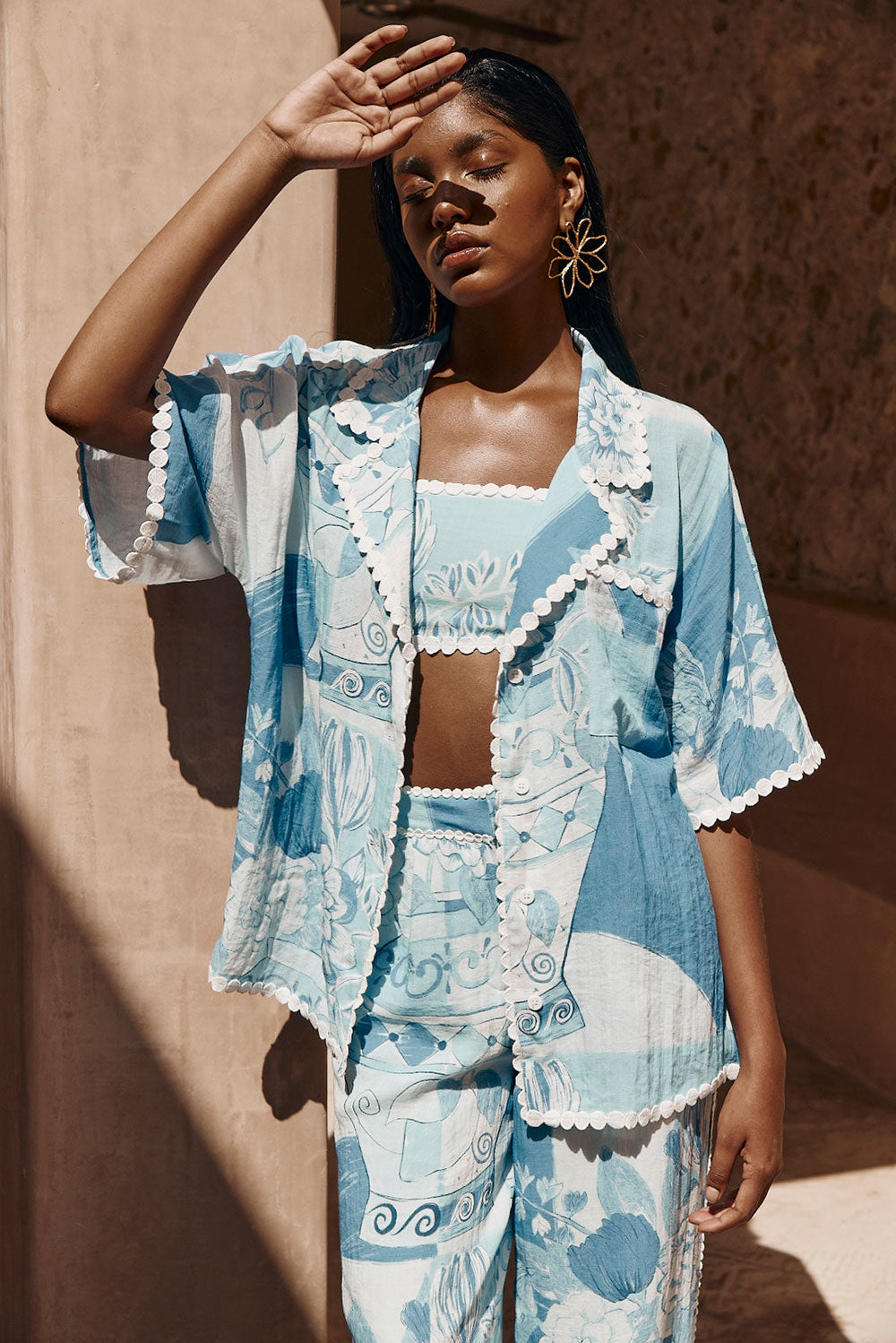 Vaso Blu Ric Rac Detail Kelia Crop Top – SABO