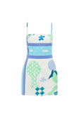 Amira Dress - Scarf Azure