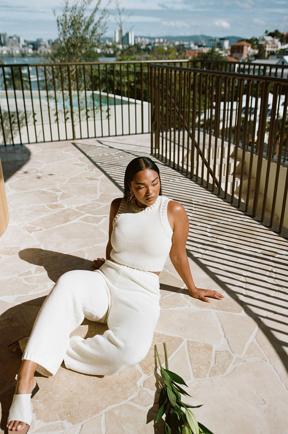 Yukio Knit Pants - White – SABO