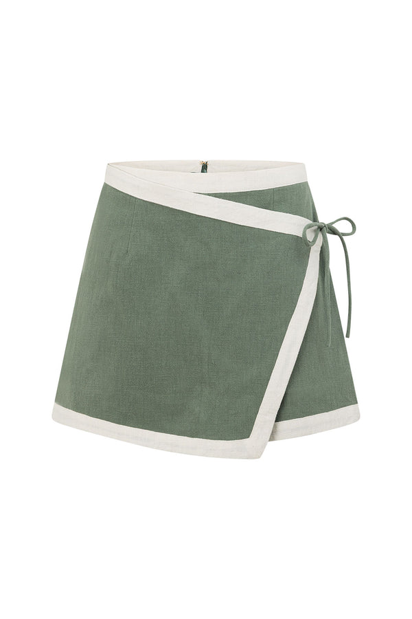 SAMPLE-Birdie Skort - Dusty Teal