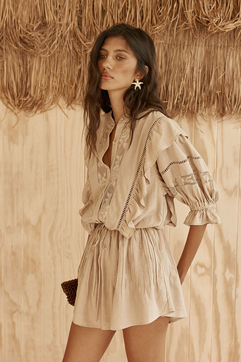 Luma Playsuit - Tan