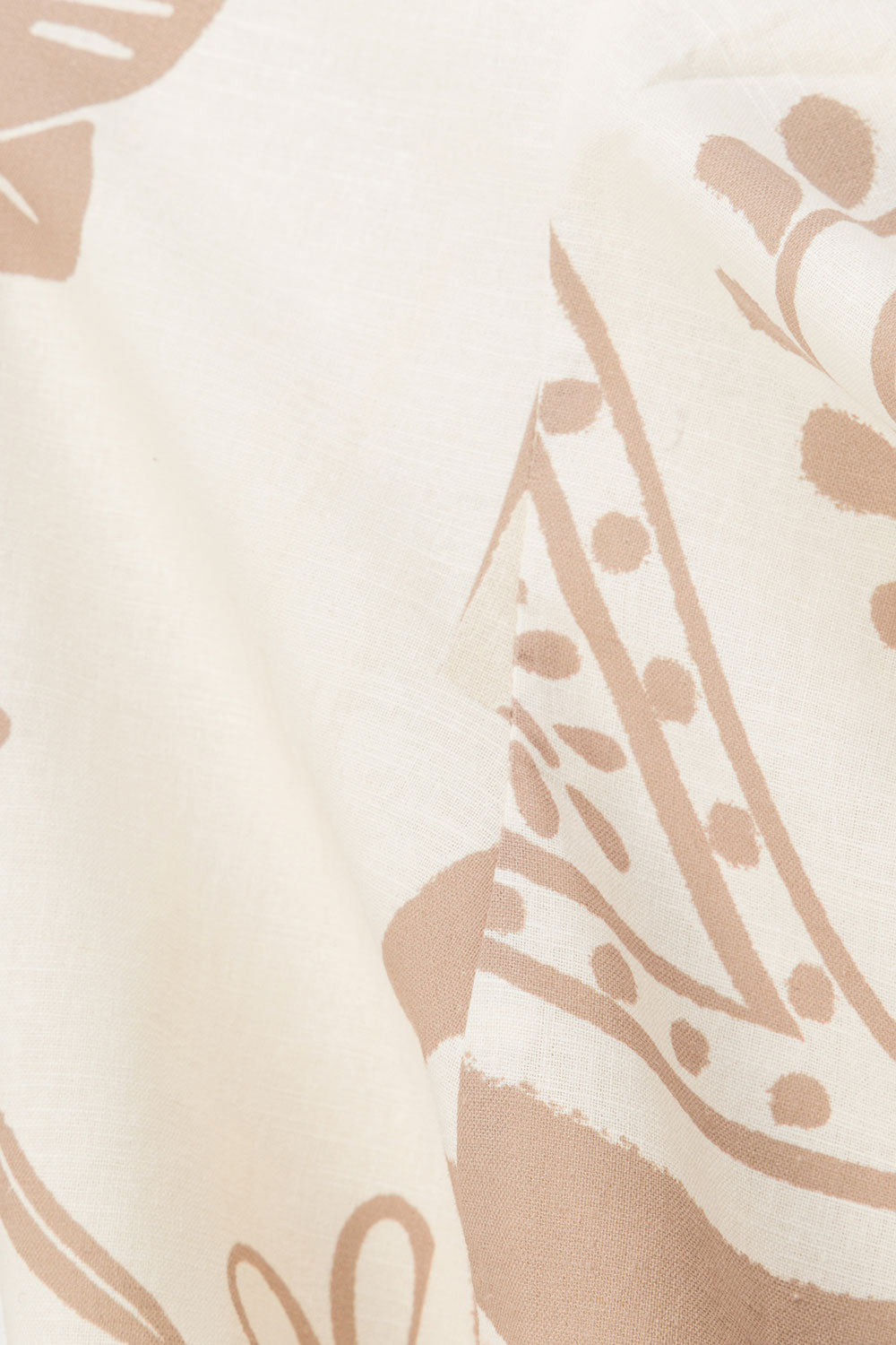 Taupe Paisley Sunset Print Off Shoulder Adina Top – SABO
