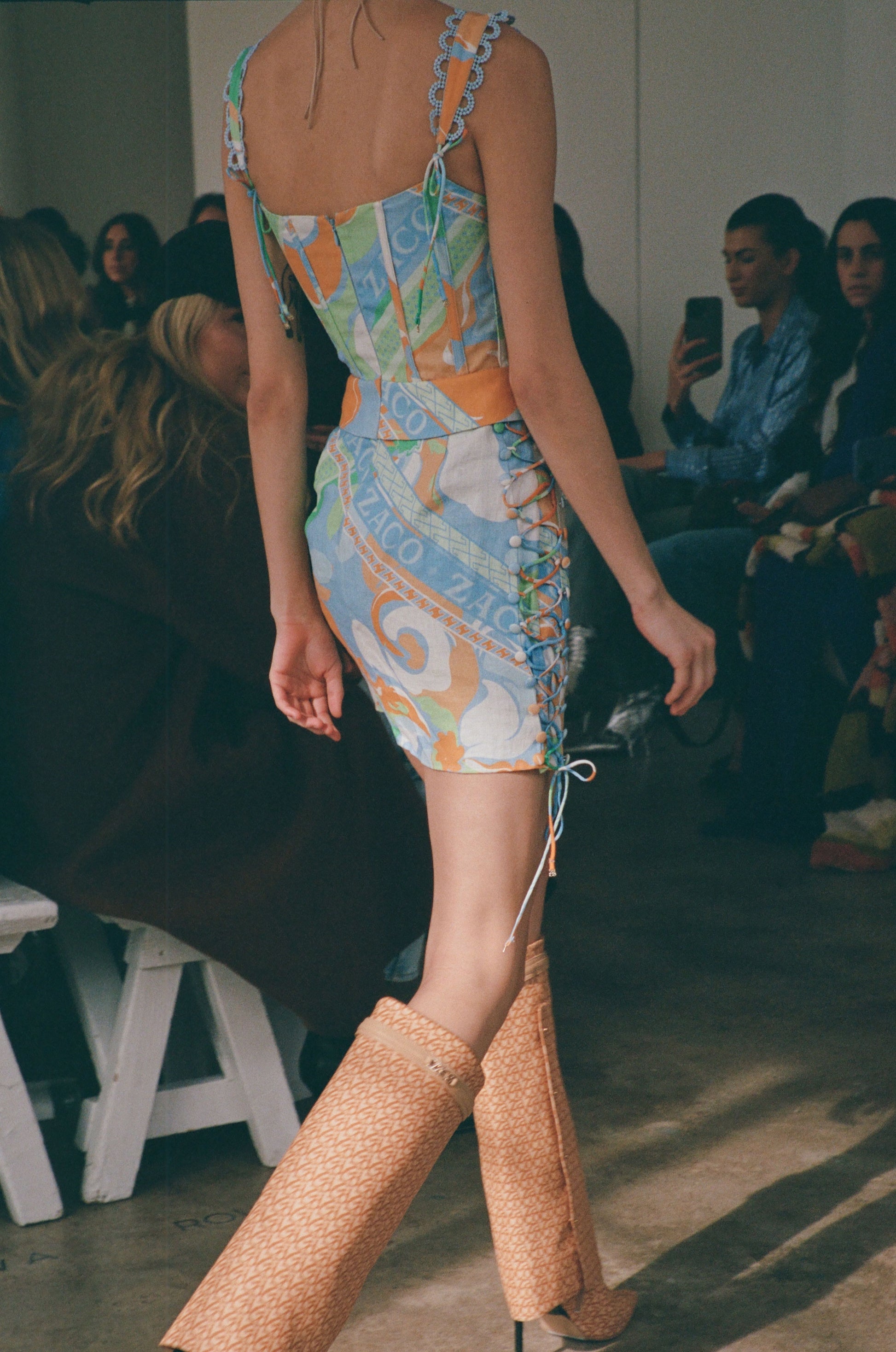 SAMPLE-Tyra Lace Up Dress - Calista Aliza