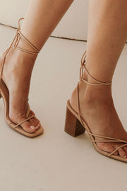 Zita Strappy Heels - Tan