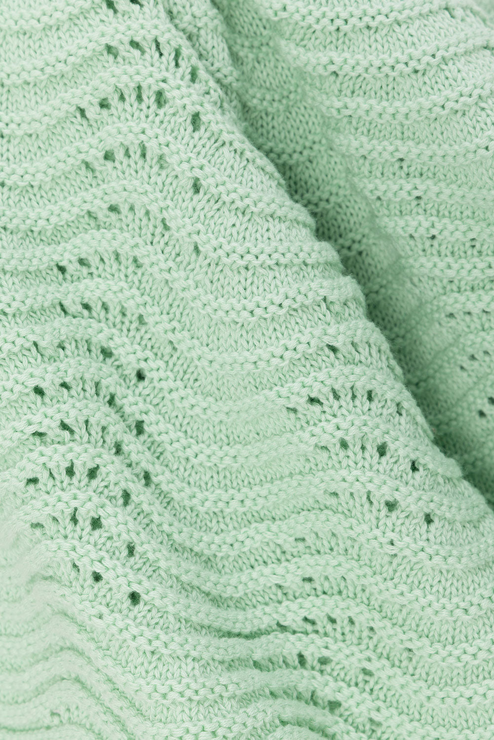 Mint Green Crochet Knit Drawsring Leah Skirt – SABO