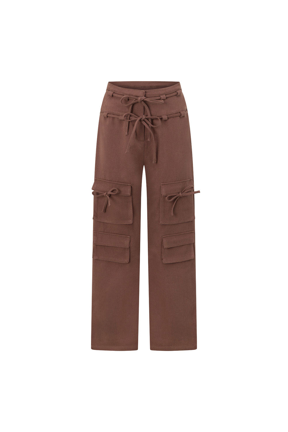 Chocolate Brown Pocket Cargo Jaicee Pants – SABO