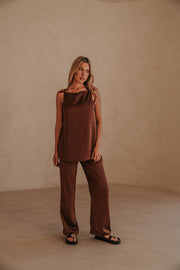 Kinsley Jumpsuit - Chocolate