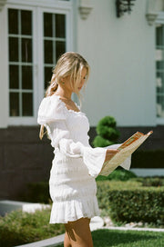 SAMPLE-Coconut Shirred Dress