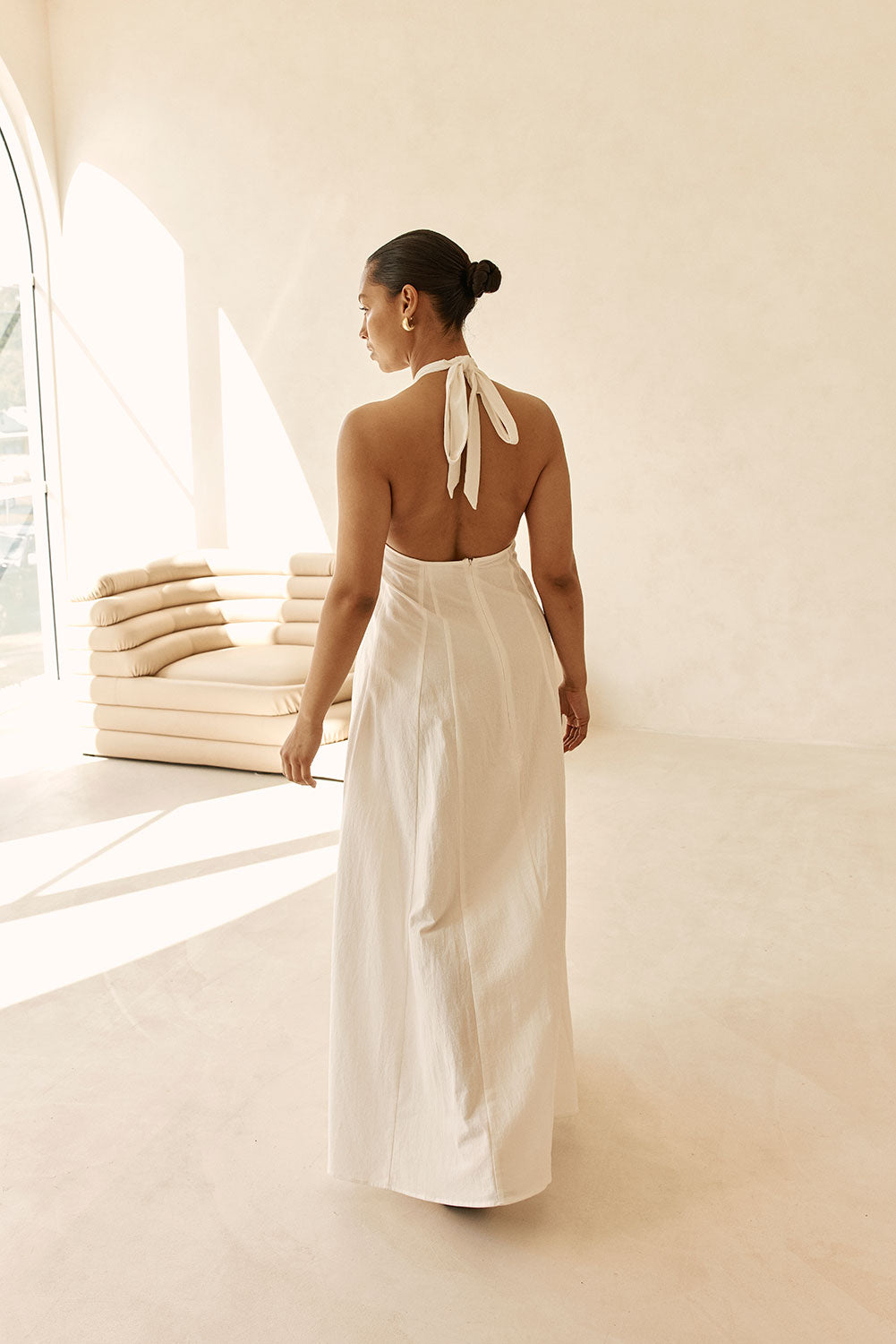 White Cross Neck Halter Laxi Oliviera Dress XXXL | by SABO White Cross Neck Halter Laxi Oliviera Dress XXXL | by SABO