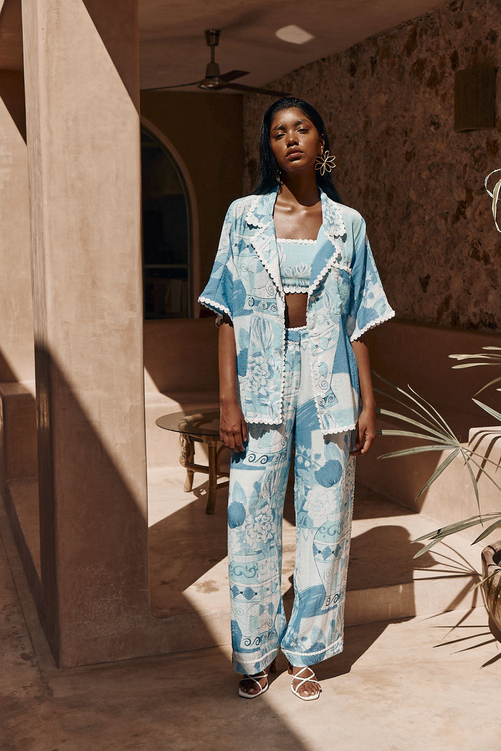 Vaso Blu Ric Rac Detail Kelia Crop Top – SABO