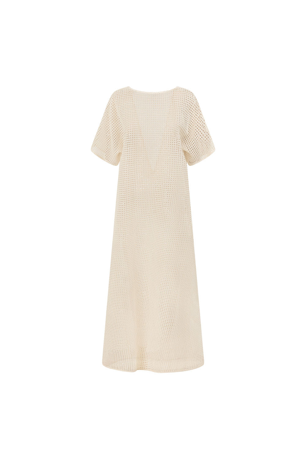 Cream Mesh Sheer Boxy Longline Akita Top – SABO