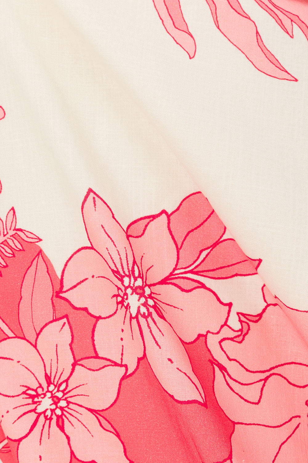 Pink Flora Sunset Print Bow Maxi Milako Dress – SABO