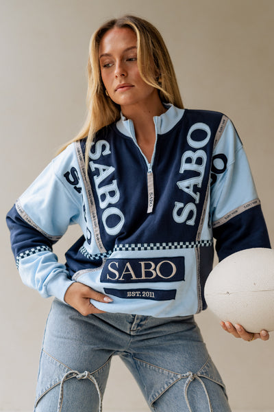 Blue Vintage Oversized SABO NSW Sweater