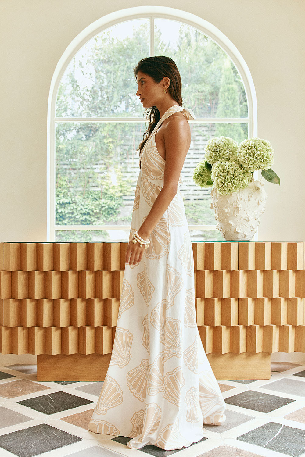 Aiko Dress - Coastal Shell