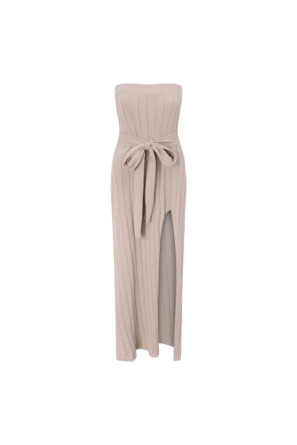 Grey Strapless Split Raveen Dress L | by Sabo Grey Strapless Split Raveen Dress L | by Sabo