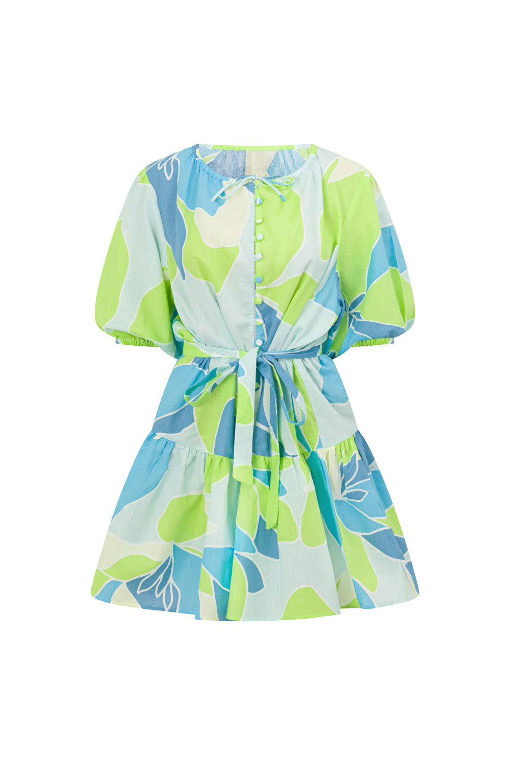 magnolia tiered floral mini dress NWT Johnny Was Magnolia Tiered Floral Short SleeveMini Dress Medium L35223-1