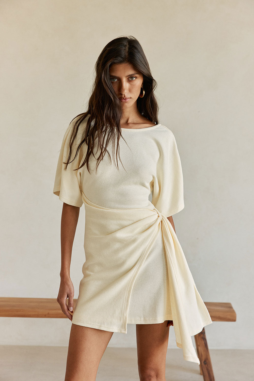 SAMPLE-Lluvia Dress - Butter